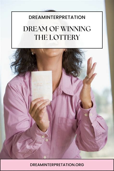 dream interpretation winning lottery|Dream Of Winning The Lottery (Interpretation & Spiritual Meaning).